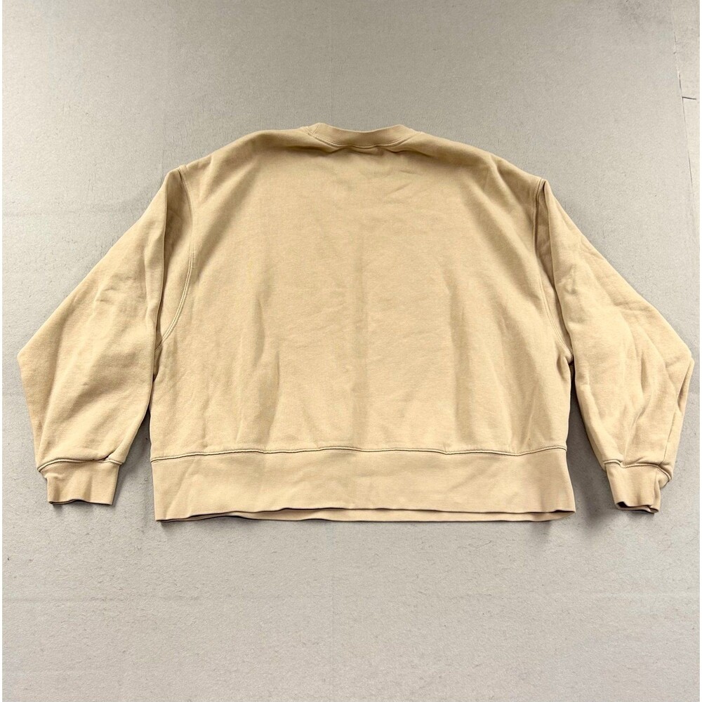Nike Women’s Phoenix Fleece Oversized Tan Crewneck Sweatshirt Pullover 1x - Picture 5 of 12